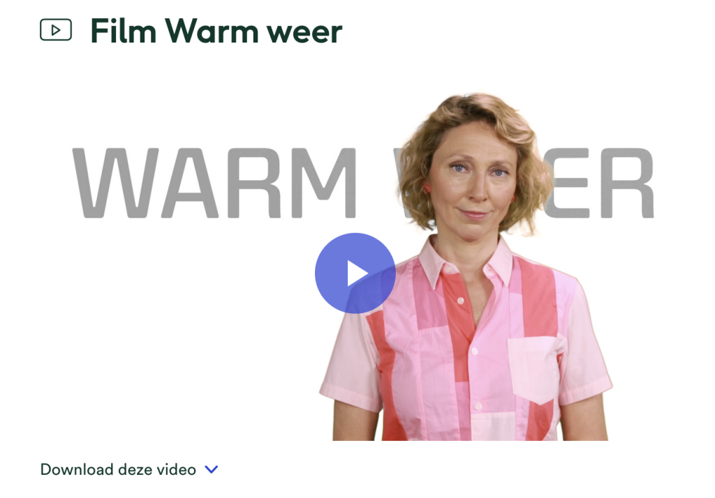 warm weer